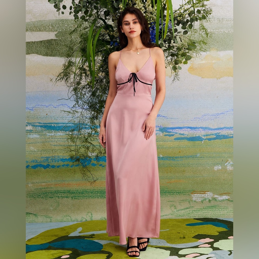 Brand new silk maxi dress